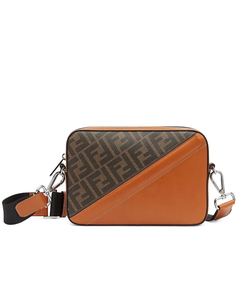 Fendi Camera Case Fabric Bag 7M0286 Coffee/Apricot